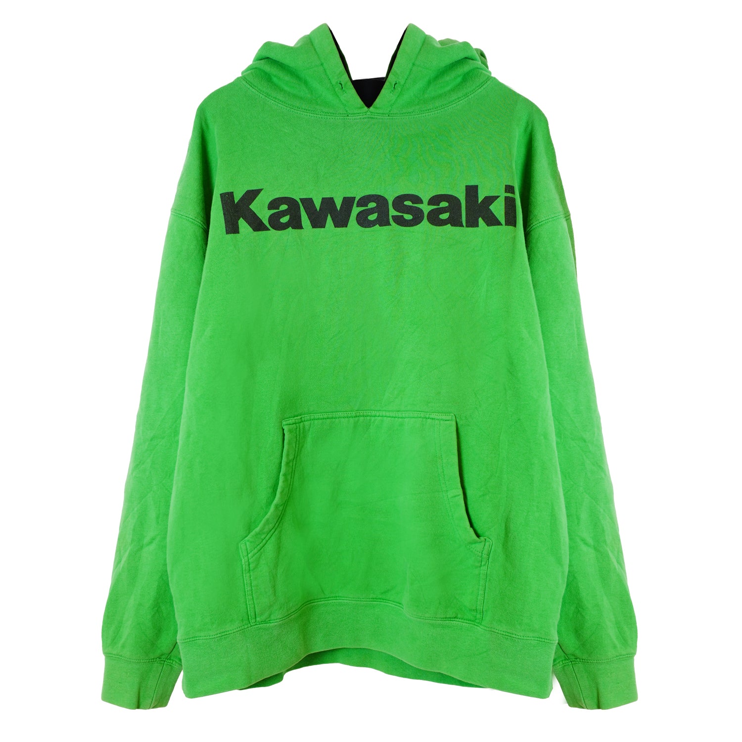 KAWASAKI パーカー グリーン ロゴ  オフィシャル